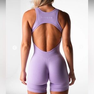 NVGTN Lilac Silhouette Seamless Romper